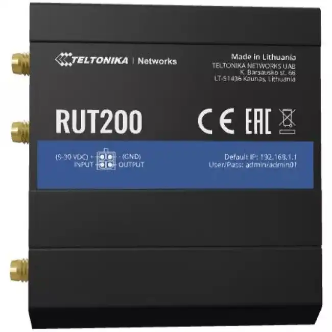 Маршрутизатор TELTONIKA RUT200 RUT200000000 (10/100 Base-TX (100 мбит/с))