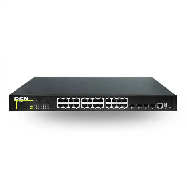 Коммутатор DCN S4600-28X-P-SI (1000 Base-T (1000 мбит/с), 4 SFP порта)