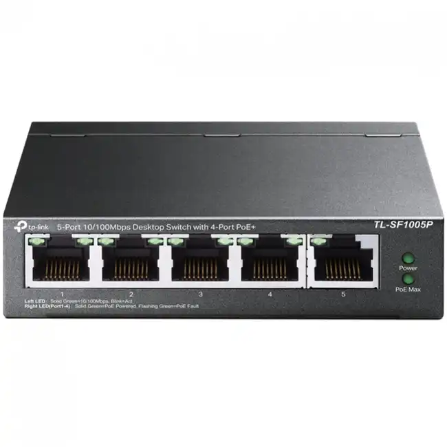 Коммутатор TP-Link TL-SF1005P(UN) V1.0/2.0/4.0 (100 Base-TX (100 мбит/с))