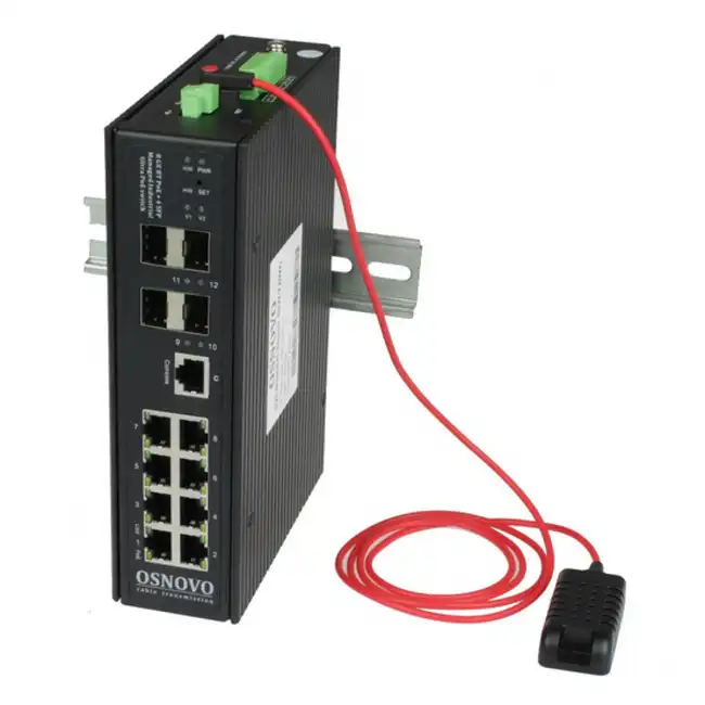 Коммутатор OSNOVO SW-80804/ILS(PORT 90W,300W) (1000 Base-TX (1000 мбит/с), 4 SFP порта)