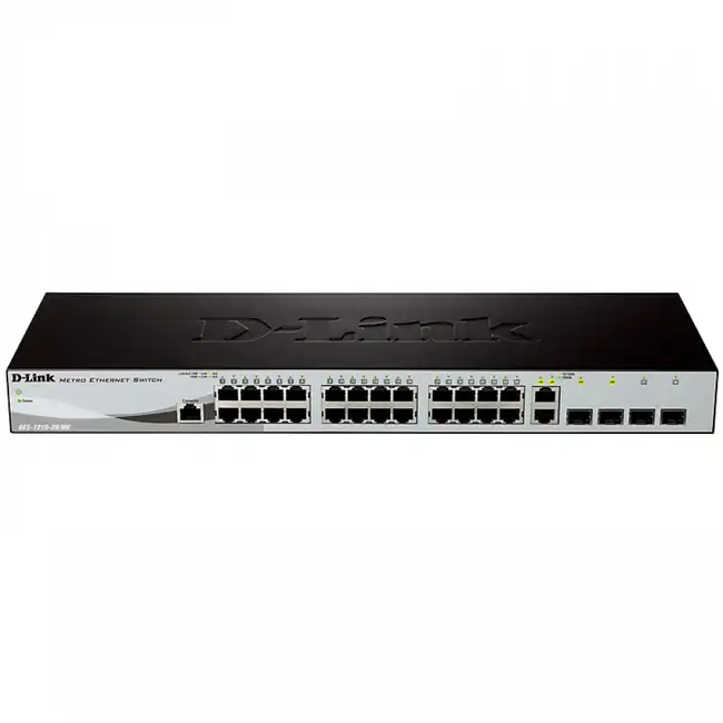 Коммутатор D-link DES-1210-28/ME/B2B (100 Base-TX (100 мбит/с), 2 SFP порта)