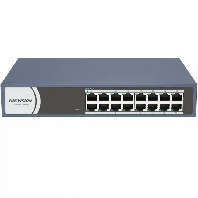 Коммутатор Hikvision DS-3E0116R-O (100 Base-TX (100 мбит/с))