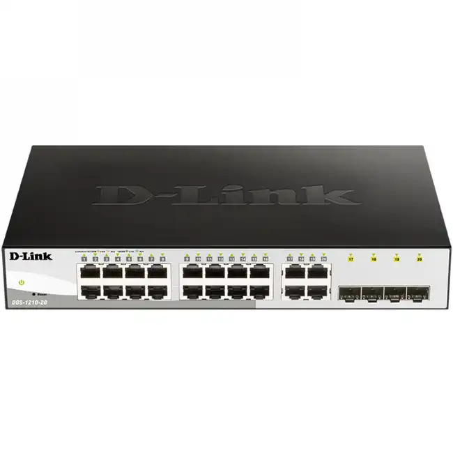 Коммутатор D-link DGS-1210-20/FL2A (1000 Base-T (1000 мбит/с), 4 SFP порта)