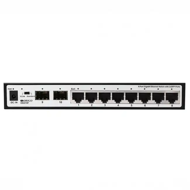Коммутатор Origo OS2210F OS2210F/A1A (1000 Base-T (1000 мбит/с), 2 SFP порта)