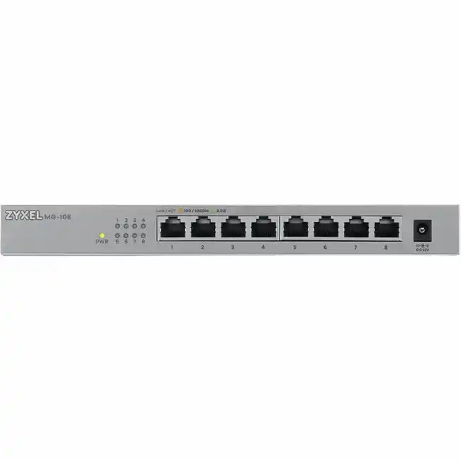 Коммутатор Zyxel XMG-108-ZZ0101F (2.5 GBase-T (2500 мбит/с), 1 SFP порт)