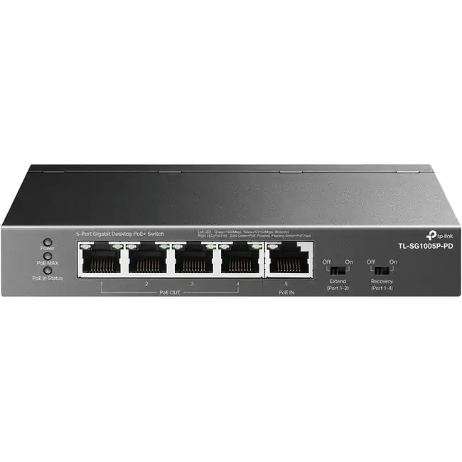 Коммутатор TP-Link TL-SG1005P-PD (1000 Base-T (1000 мбит/с))