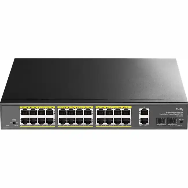 Коммутатор CUDY GS1026PS2 (1000 Base-T (1000 мбит/с), 2 SFP порта)