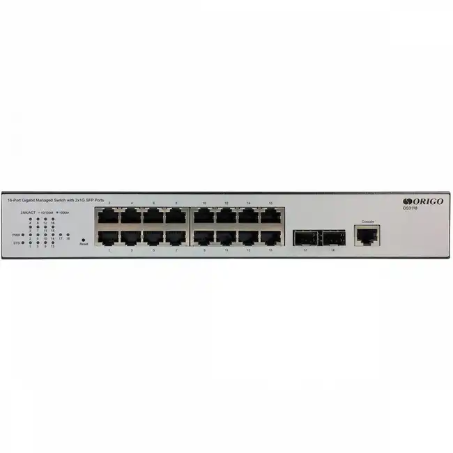 Коммутатор Origo OS3118/A2A (1000 Base-T (1000 мбит/с), 2 SFP порта)