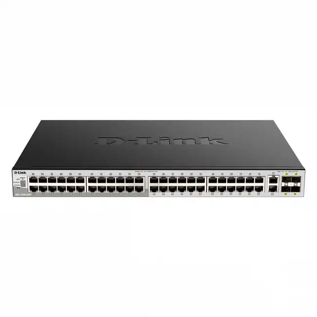 Коммутатор D-link DGS-3130-54PS/B (1000 Base-T (1000 мбит/с), 4 SFP порта)