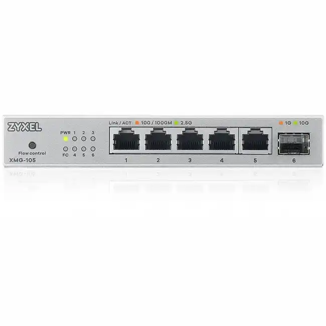 Коммутатор Zyxel XMG-105 XMG-105-ZZ0101F (2.5 GBase-T (2500 мбит/с), 1 SFP порт)