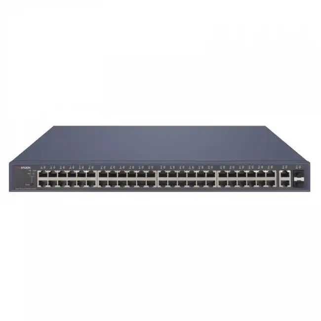 Коммутатор Hikvision DS-3E1552P-SI (1000 Base-T (1000 мбит/с), 2 SFP порта)