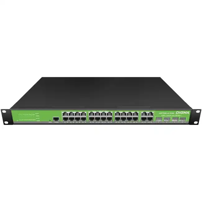 Коммутатор Digma DSP724G-4C-R300 (1000 Base-T (1000 мбит/с), 4 SFP порта)