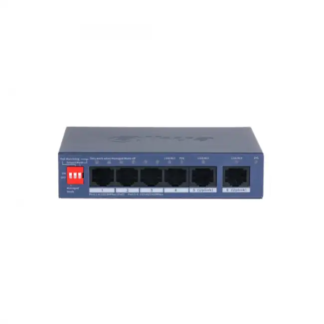Коммутатор Dahua DH-CS4006-4ET2GT-36 (100 Base-T (100 мбит/с), 2 SFP порта)