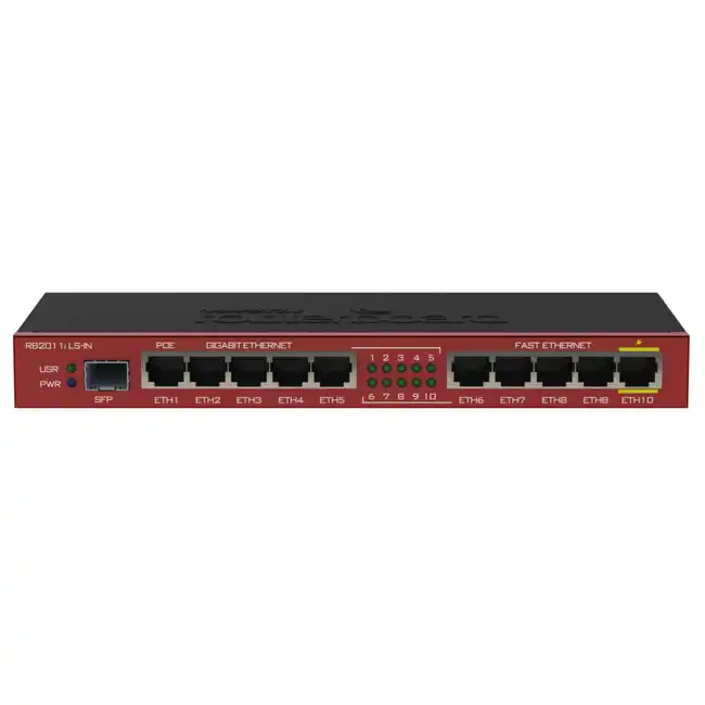 Маршрутизатор Mikrotik RB2011iLS-IN (10/100/1000 Base-TX (1000 мбит/с))