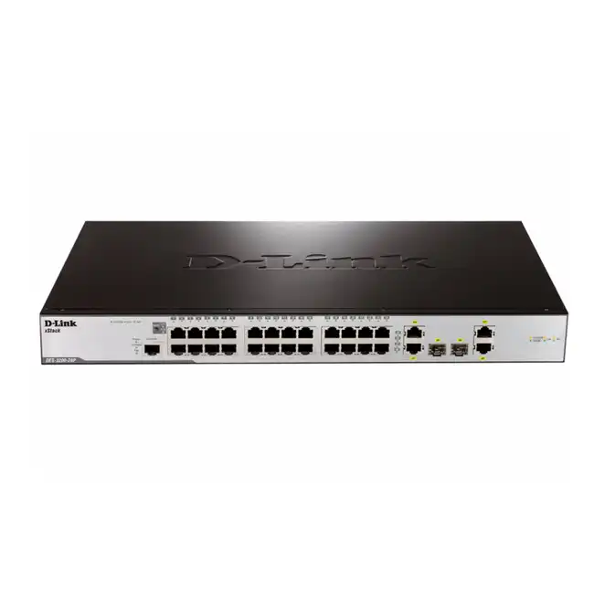 Коммутатор D-link DES-3200-28P DES-3200-28P/C1A (100 Base-TX (100 мбит/с), 2 SFP порта)