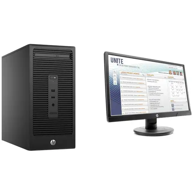 Настольный компьютерный комплект HP Europe 280 G2 1KP32ES (HP V213a, Core i3, 6100, 3.7 ГГц, 4, HDD, 1 ТБ)
