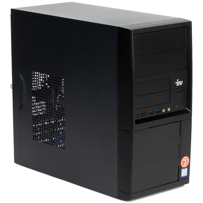 Персональный компьютер iRU Office 313 MT 1460330 (Core i3, 8100, 3.6, 8 Гб, SSD, Windows 10 Pro)