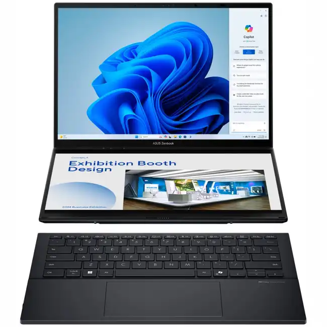 Ноутбук Asus Zenbook Duo UX8406CA-QL221W 90NB14X1-M (14 ", FHD 1920x1080 (16:9), Core Ultra 7, 16 Гб, SSD)