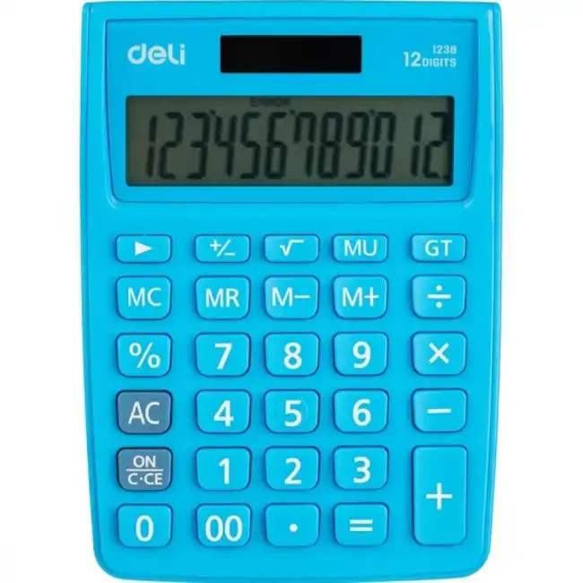 Калькулятор deli E1238/BLUE