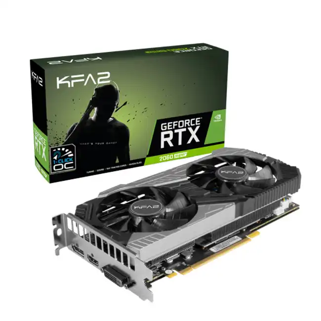 Видеокарта KFA2 GeForce RTX 2060 Super (1-Click OC) 26ISL6HP39SK (8 ГБ)