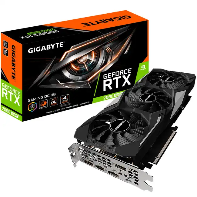 Видеокарта Gigabyte GeForce RTX 2080 SUPER GAMING OC 8G (rev. 2.0) GV-N208SGAMING OC-8GC V2 (8 ГБ)