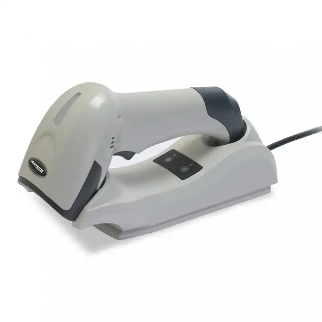 Сканер штрихкода Mertech CL-2310 BLE Dongle P2D USB White с настольной подставкой Cradle Mertech4560+4184 (Ручной беспроводной, 2D, USB-COM, USB-HID, Белый)