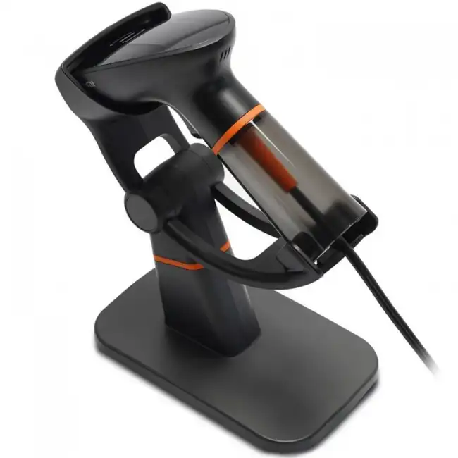 Сканер штрихкода Mertech Sunmi NS021 (Sense) Black с подставкой Mertech4580+4567 (Ручной проводной, 2D, USB-COM, USB-HID, Черный)