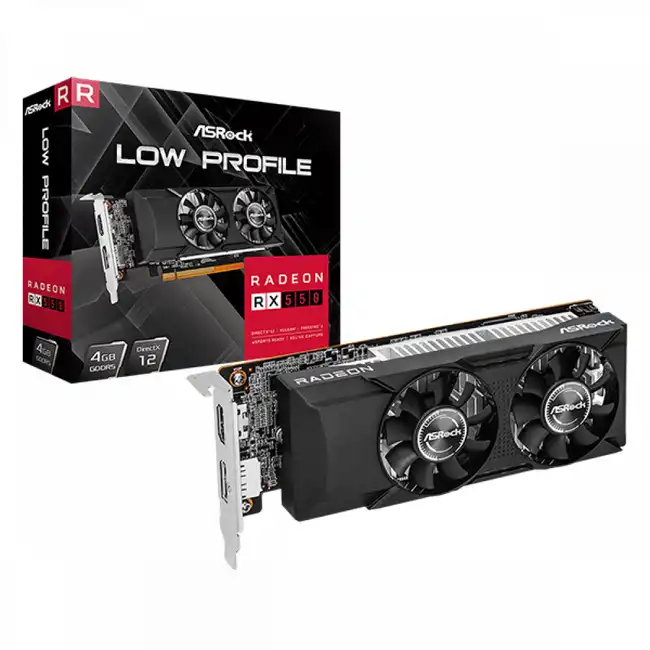 Видеокарта ASRock Radeon RX550 LP RX550 LP 4G (4 ГБ)