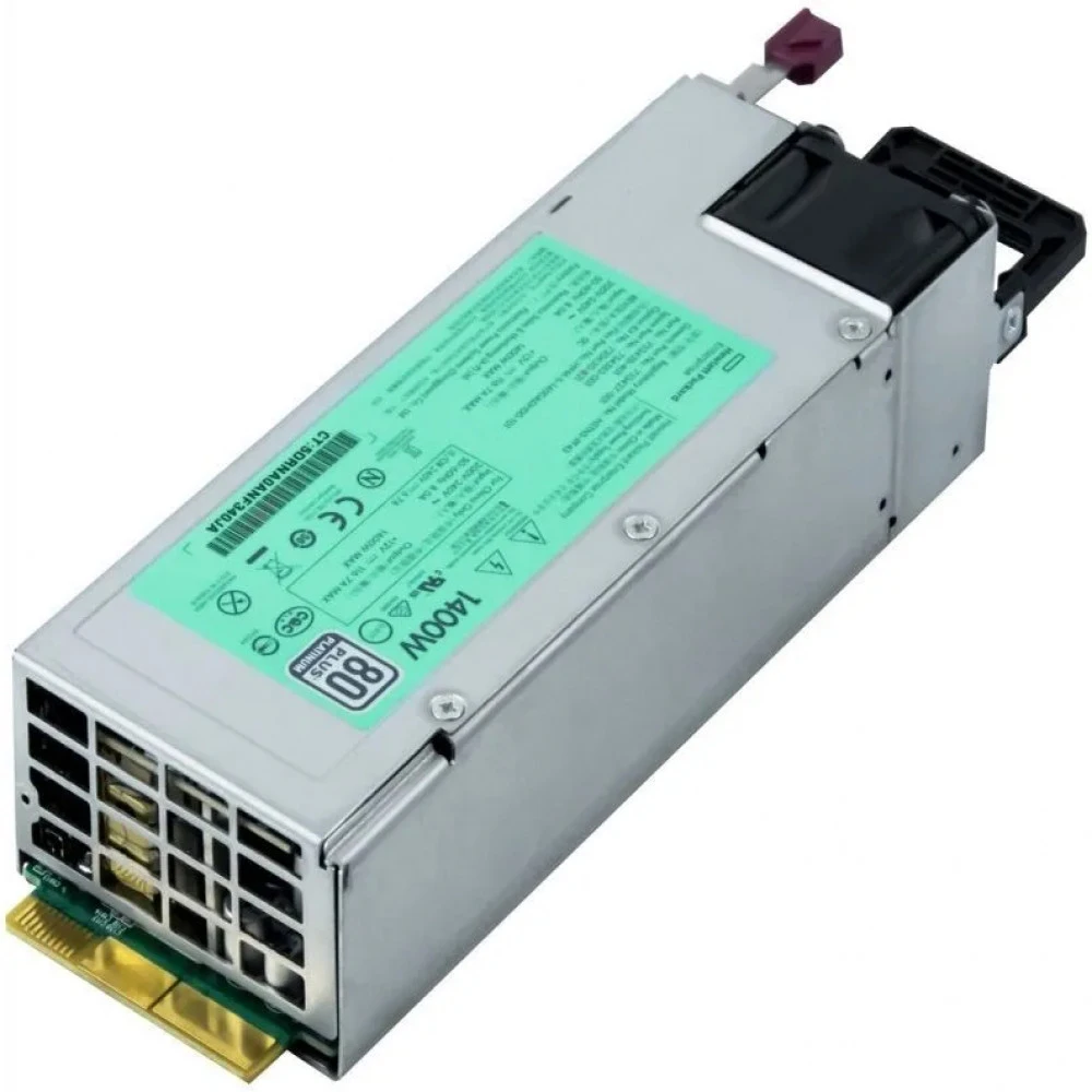 Серверный блок питания HPE 1400W Flex Slot Platinum Plus Hot Plug Power Supply Kit 720620-B21 1U, 1400 Вт