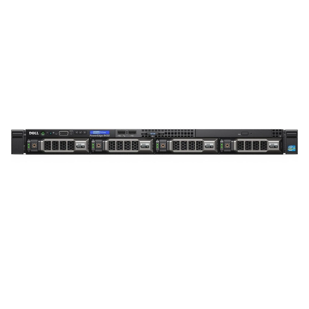 Сервер Dell PowerEdge R430 210-ADLO-203 1U Rack, Xeon E5-2600 v4, 2100 МГц, 8, 20, 2 x 8 ГБ, SFF 2.5", 2x 4 ТБ