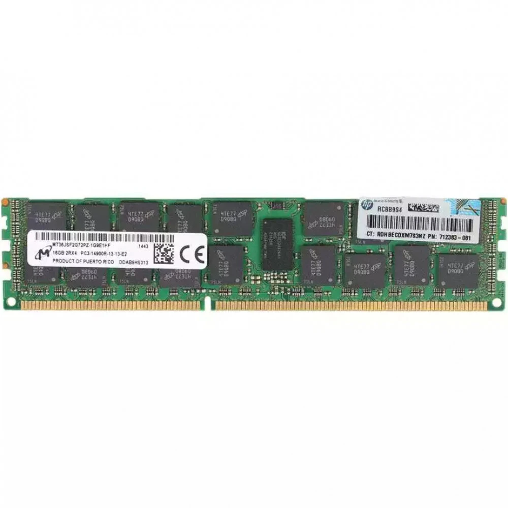 Серверная оперативная память ОЗУ HPE 16GB 1X16GB 1866mhz PC3-14900 CL13 708641-B21 16 ГБ, DDR3