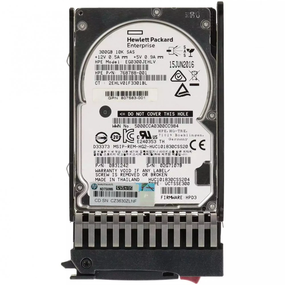 Опция для системы хранения данных СХД HPE 300GB 2,5''(SFF) SAS 10K 12G Hot Plug Dual Port for P2000/MSA2040/1040 J9F44A Диск для СХД