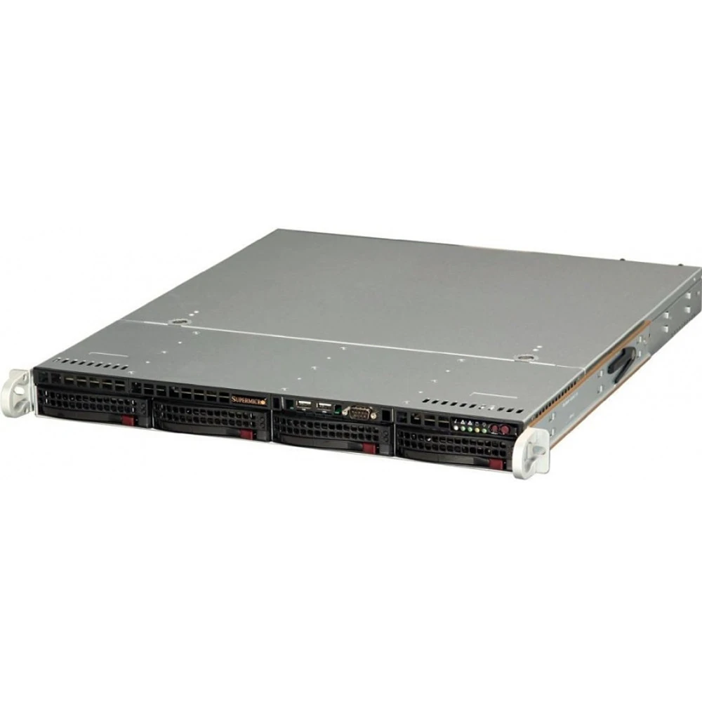 Сервер Supermicro CSE-813MFTQC-505CB/X11SPL-F SMR0124 1U Rack, Xeon Silver 4112, 2600 МГц, 4, 8.25, 1 x 16 ГБ, LFF 3.5"