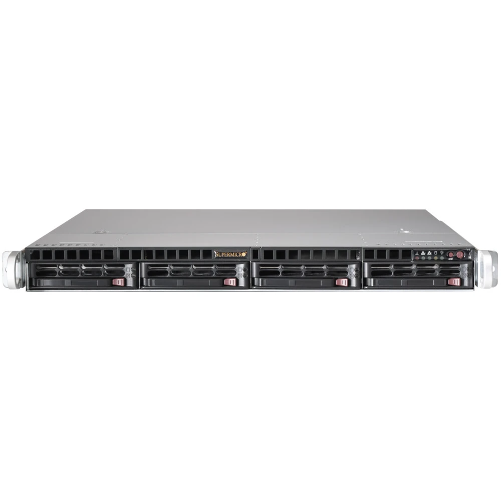 Сервер Supermicro CSE-813MFTQC-505CB/X11SPL-F SMR0124 1U Rack, Xeon Silver 4112, 2600 МГц, 4, 8.25, 1 x 16 ГБ, LFF 3.5"