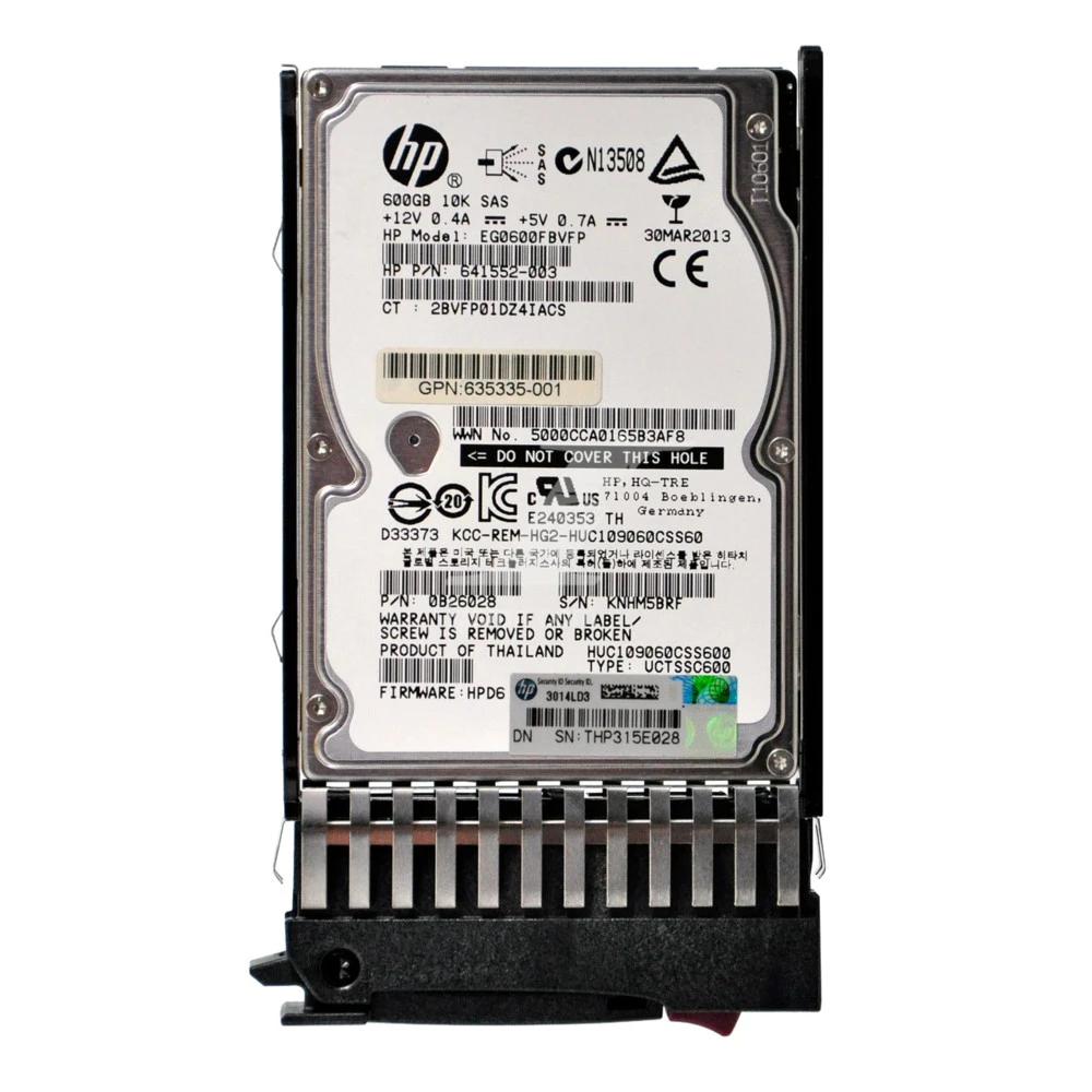 Опция для системы хранения данных СХД HP 600GB 10K SAS SFF EVA M6625 AW611A Диск для СХД