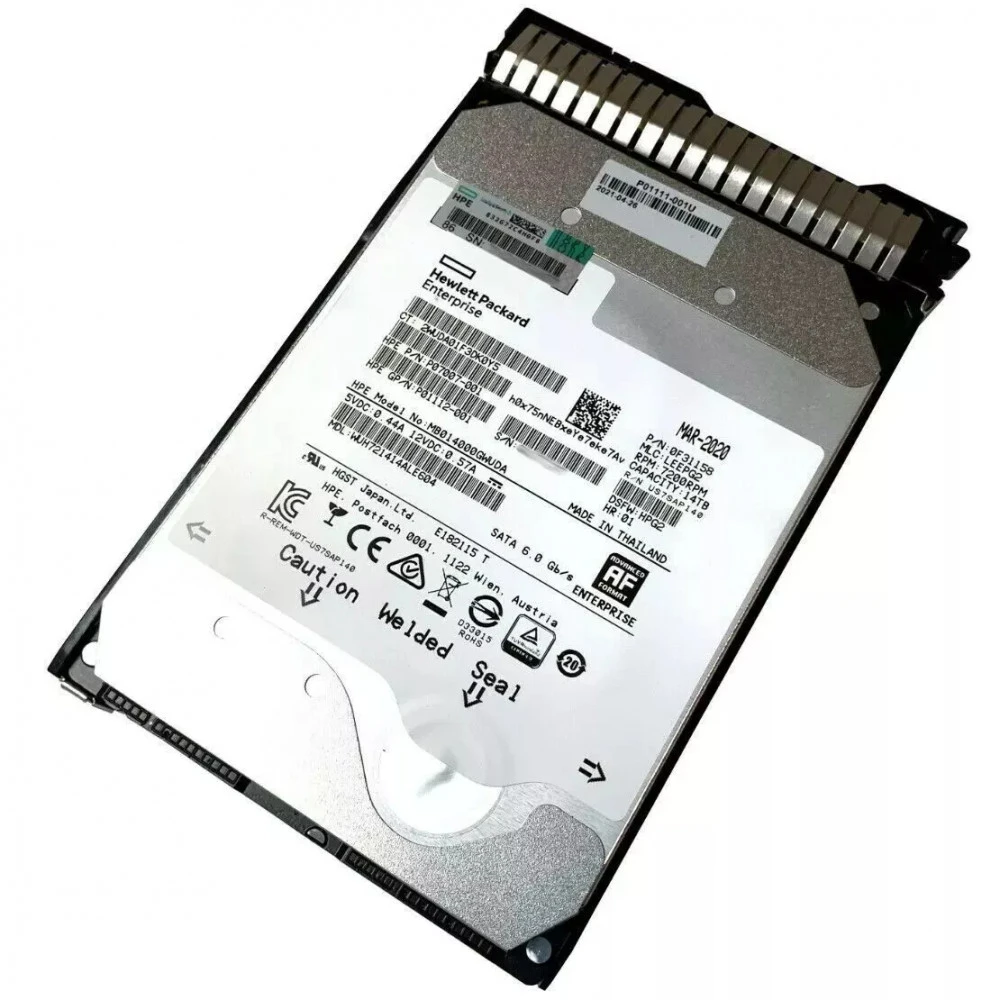 Серверный жесткий диск HPE 14TB 6G 7.2K 3.5 SATA P09163-B21 HDD, 3,5 LFF, 14 ТБ, SATA