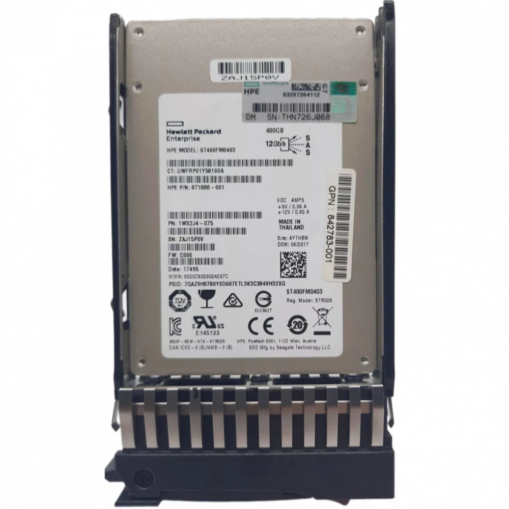 Опция для системы хранения данных СХД HPE MSA 400GB 12G SAS SFF SSD N9X95A Диск для СХД