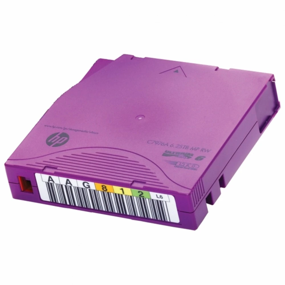 Ленточный носитель информации HPE Ultrium Non Custom Label 20 Pack C7976AN LTO-6, 1 шт, С наклейками