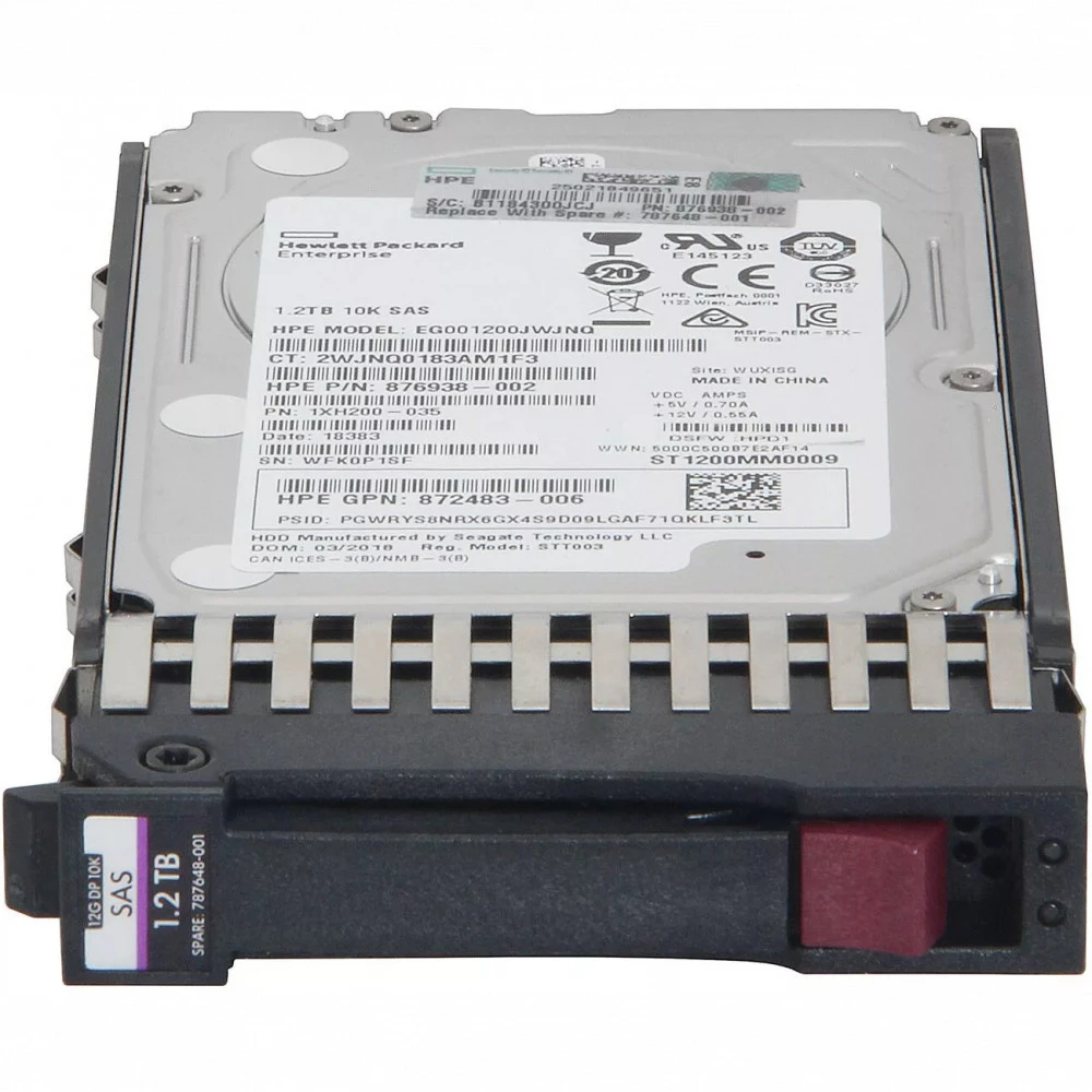 Опция для системы хранения данных СХД HPE 1.2TB 10K 12G SAS 2.5' J9F48A Диск для СХД
