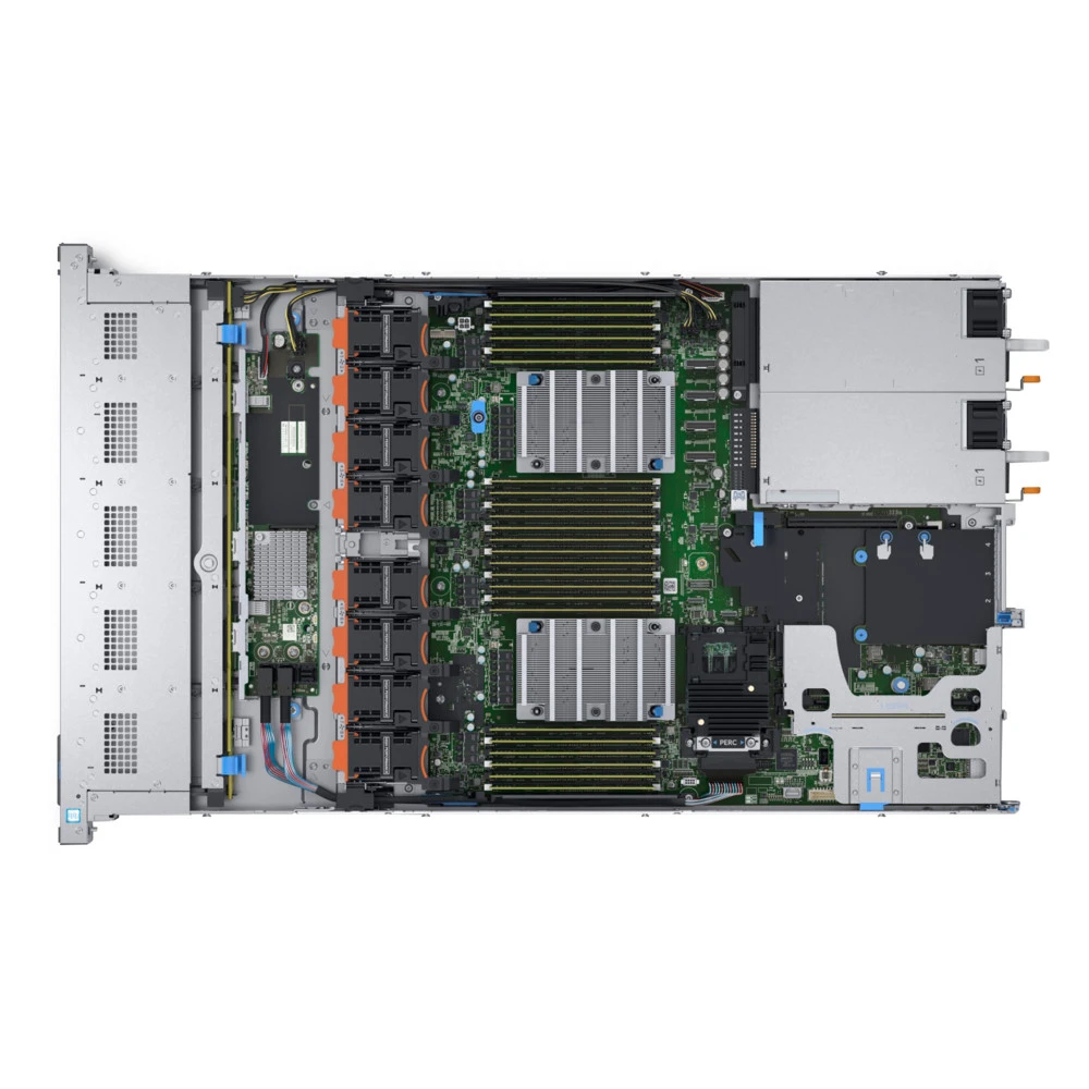 Сервер Dell PowerEdge R640 PER640RU4-1 1U Rack, Xeon Silver 4215R, 3200 МГц, 8, 11, 24 x 32 ГБ, SFF 2.5", 4x 960 ГБ