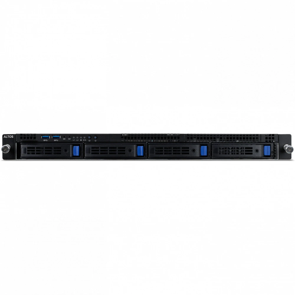 Сервер Acer R369_F4 US.RL4TA.002 1U Rack, Xeon Silver 4210R, 2400 МГц, 10, 13.75, 1 x 16 ГБ, SFF 2.5", 1x 256  ГБ