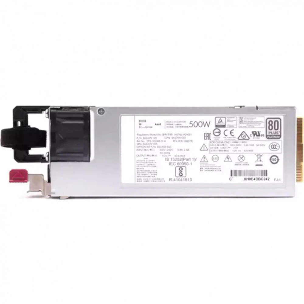 Серверный блок питания HPE 500W Flex Slot Platinum Hot Plug Low Halogen Power Supply Kit 865408-B21 1U, 500 Вт