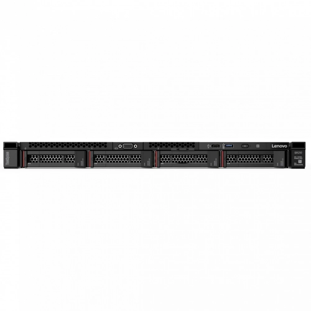 Сервер Lenovo ThinkSystem SR250 7Y51A07GEA-NC1 1U Rack, Xeon E-2224, 3400 МГц, 4, 8, SFF 2.5"