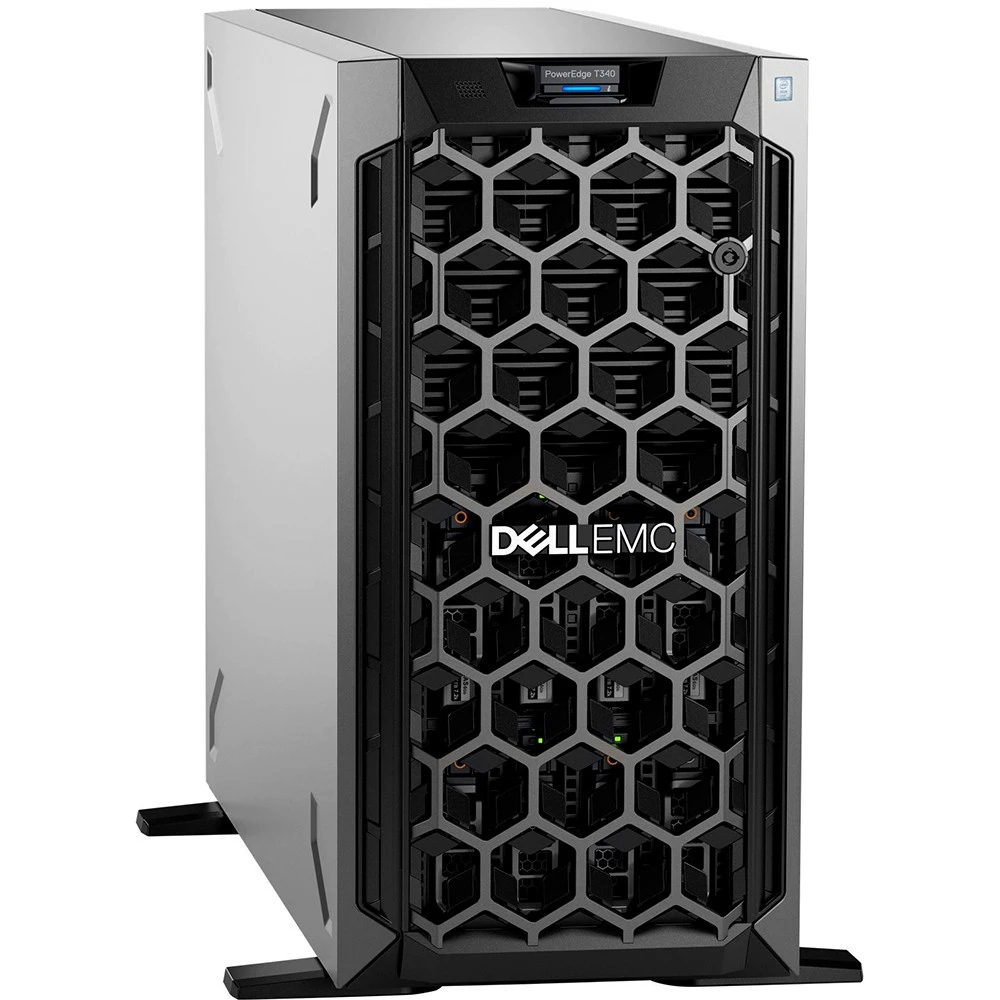 Сервер Dell PowerEdge T340 PET340RU2-02 Tower, Xeon E-2276G, 3800 МГц, 6, 12, 1 x 16 ГБ, LFF 3.5", 1x 1.2 ТБ