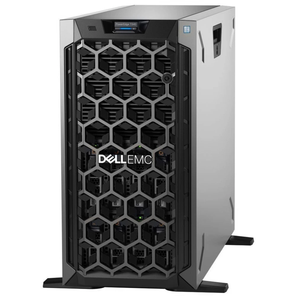 Сервер Dell PowerEdge T340 PET340RU2-02 Tower, Xeon E-2276G, 3800 МГц, 6, 12, 1 x 16 ГБ, LFF 3.5", 1x 1.2 ТБ