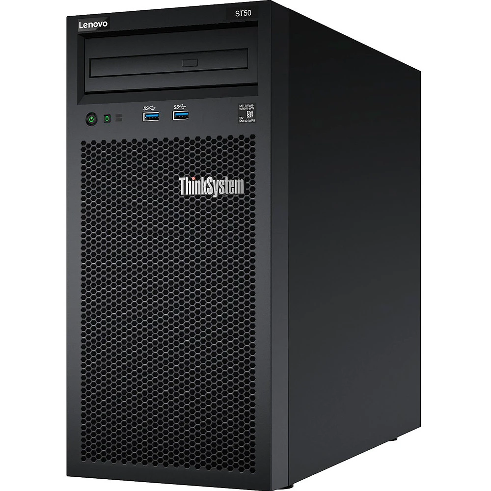 Сервер Lenovo ThinkSystem ST50 7Y48A03YEA Tower, Xeon E-2226G, 3400 МГц, 6, 12, 1 x 16 ГБ, LFF 3.5", 1x 480 ГБ