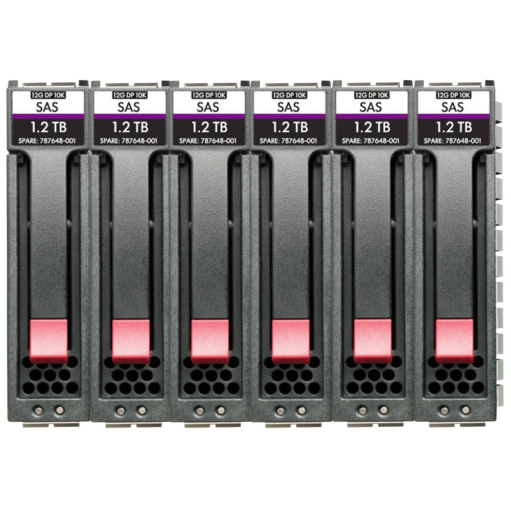Опция для системы хранения данных СХД HPE 6-pack HDD Bundle (2,5 SFF, 14.4 ТБ, SAS) R0Q67A Диск для СХД