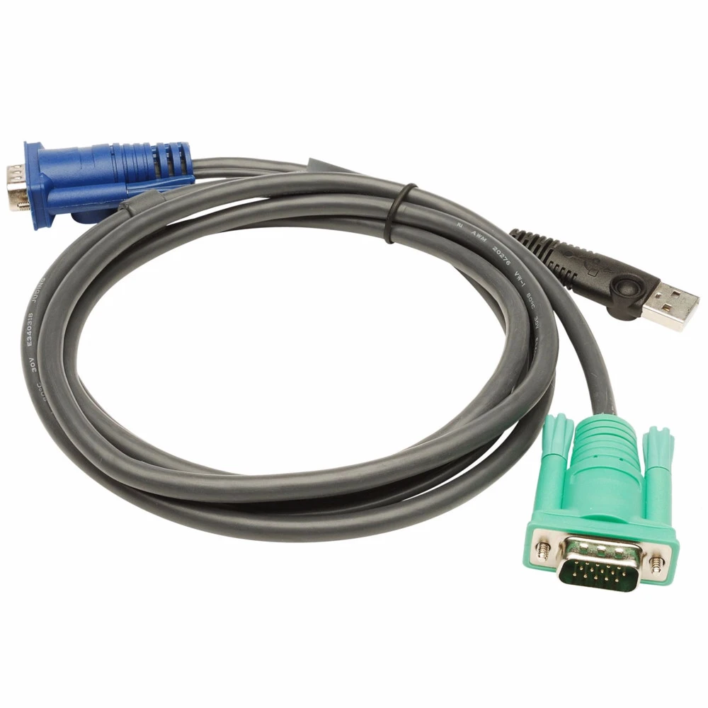 Кабель интерфейсный ATEN CABLE HD15M-USB A(M)--SPHD15M 5M 2L-5205U