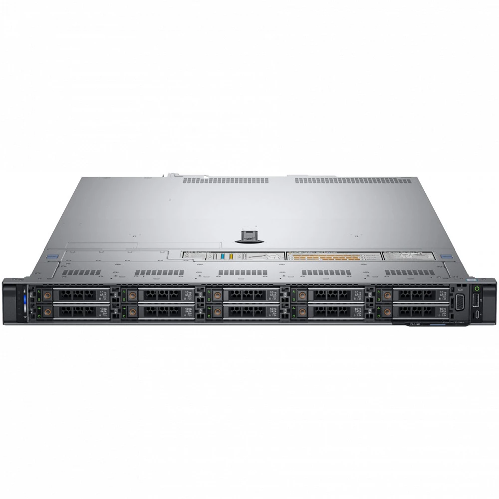 Сервер Dell PowerEdge R440 210-ALZE-A20 1U Rack, Xeon Silver 4215R, 3200 МГц, 8, 11, 1 x 16 ГБ, SFF 2.5", 1x 1.2 ТБ