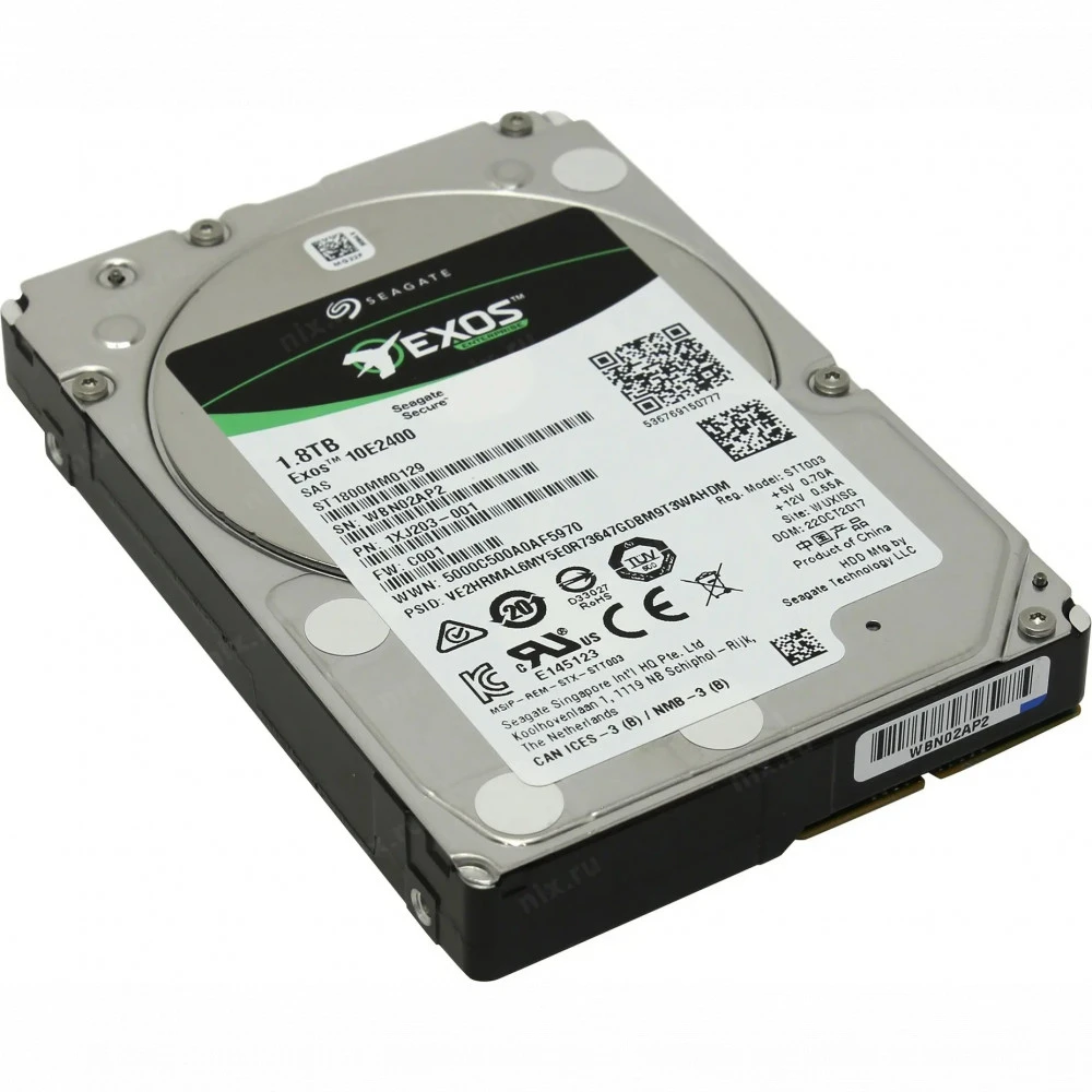 Серверный жесткий диск Seagate Enterprise Performance 10K ST1800MM0129 HDD, 2,5 SFF, 1.8 ТБ, SAS